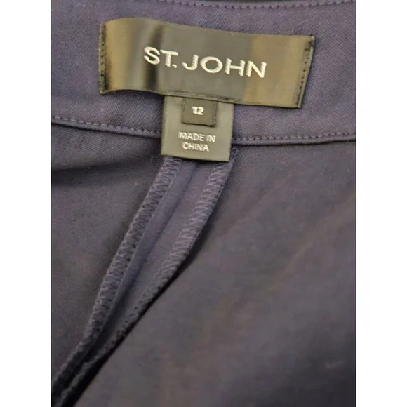 St. John Pants, Size 12, Dark Blue - Picture 9 of 10